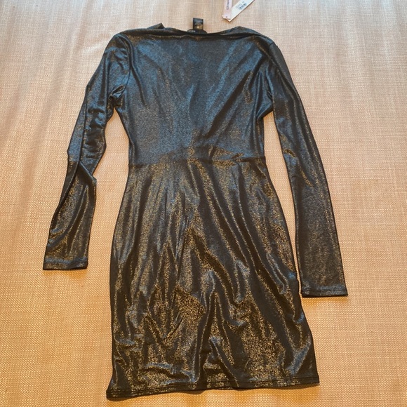 Aqua shimmer black dress - Picture 5 of 7